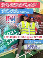 Кубок Ивановской области по спортивному туризму на пешеходных дистанциях, 3 этап Кубок Ивановской области по спортивному туризму на пешеходных дистанциях, 3 этап