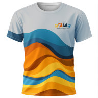 Футболка "осень" (синий/оранжевый) - "клетка"